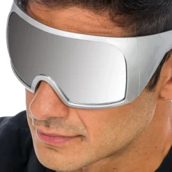 Festivalbriller Cyber Silver med Speilvisir
