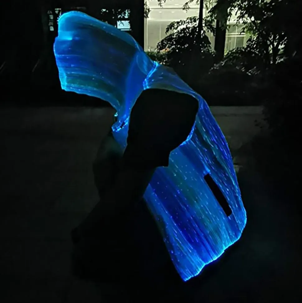 Fiberoptisk LED-Hoodie