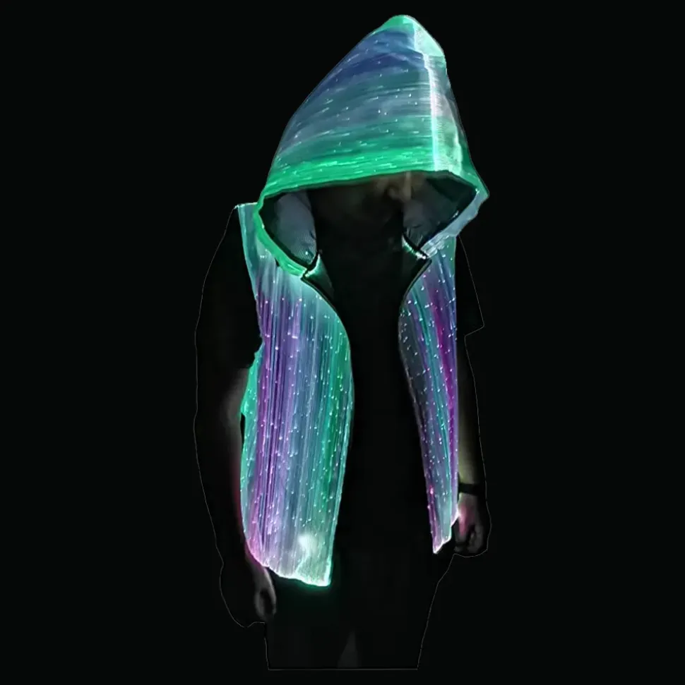 Fiberoptisk LED-Hoodie