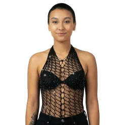 Fishnet Body med Strass