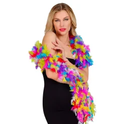 Fjærboa Flerfarget