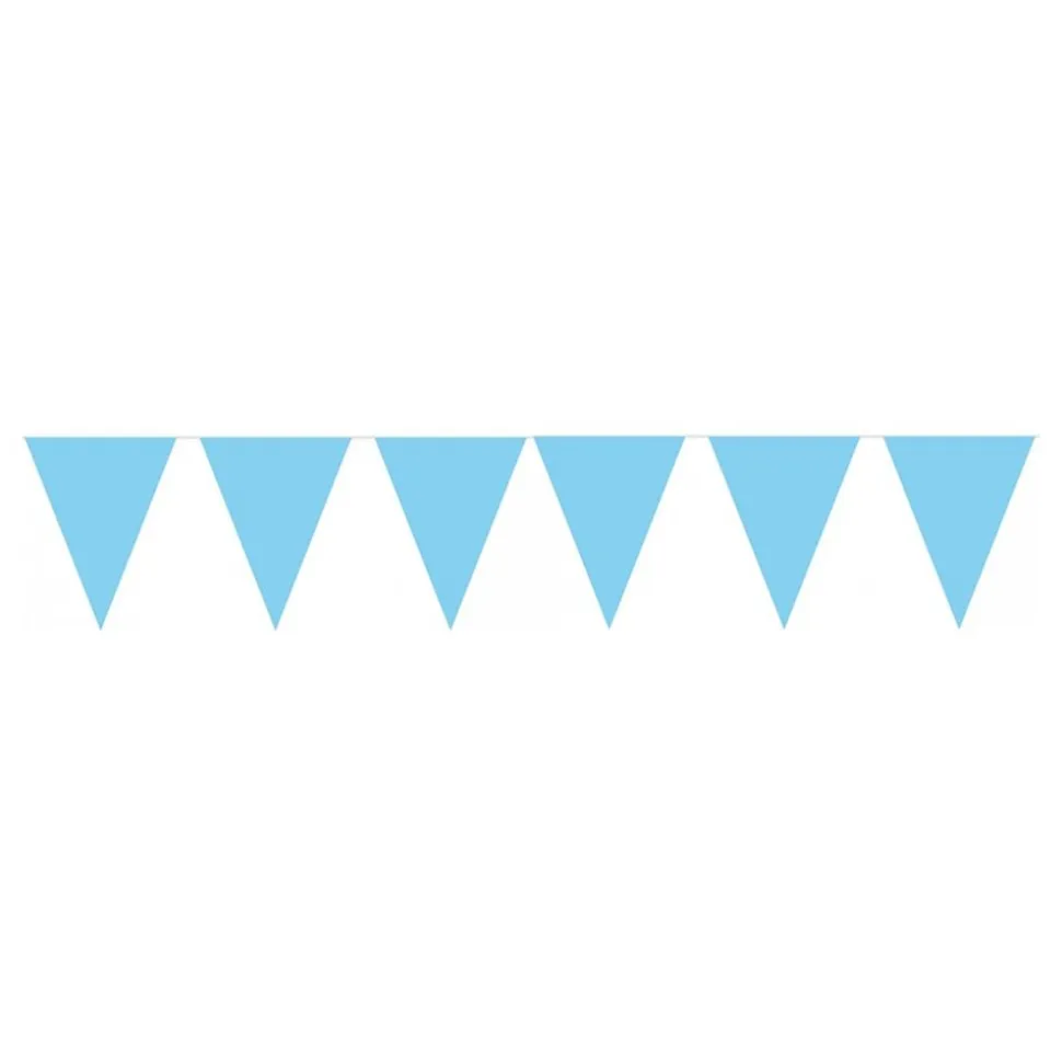 Flaggirlang Lyseblå