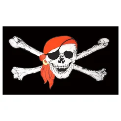Flagg Jolly Roger med Skjerf