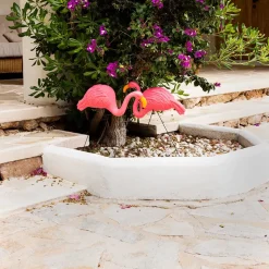 Flamingoer Hagedekorasjon