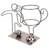 Flaskeholder i metall Fotball