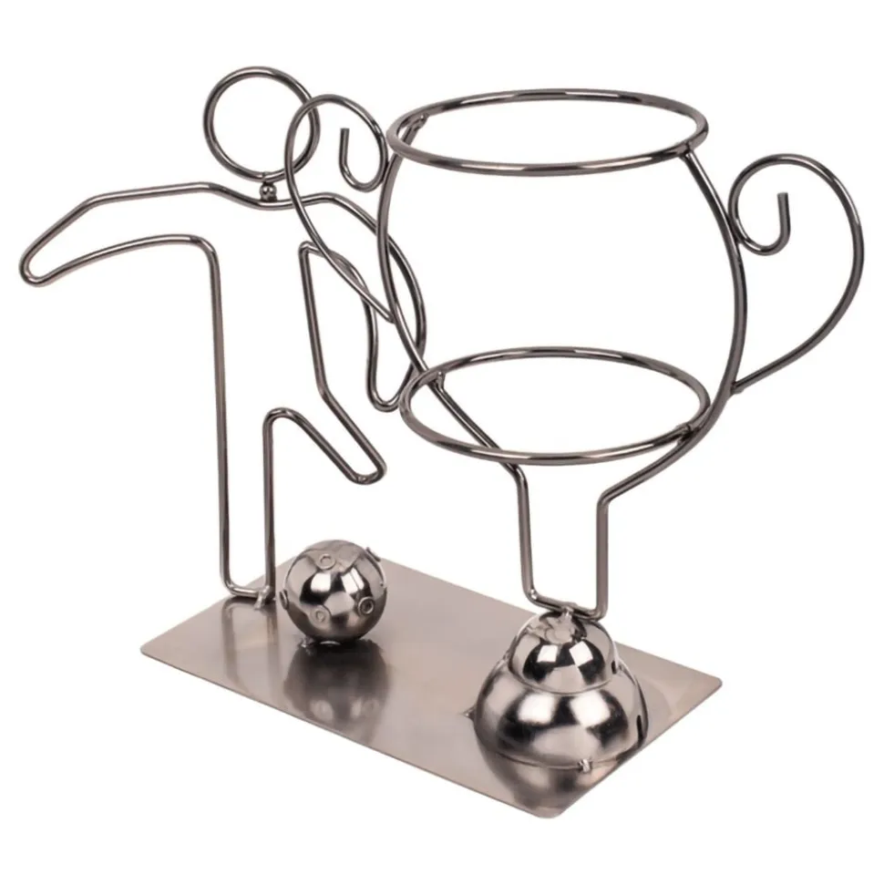 Flaskeholder i metall Fotball