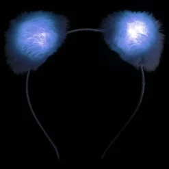 Fluffy LED Hodebøyle med Ører
