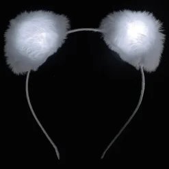 Fluffy LED Hodebøyle med Ører