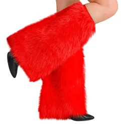 Fluffy Røde Benvarmere