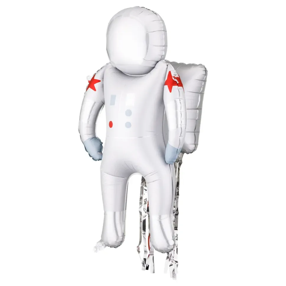 Folieballong Astronaut med Streamers