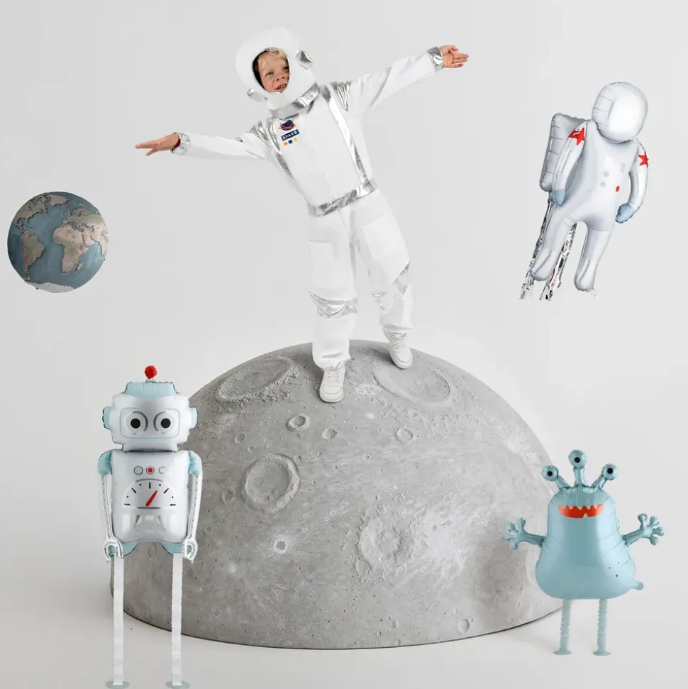 Folieballong Astronaut med Streamers