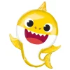 Folieballong Baby Shark Gul