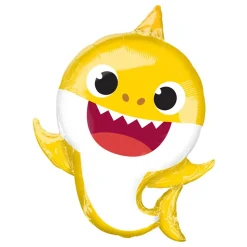 Folieballong Baby Shark Gul