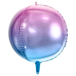 Folieballong Ball Ombré Lilla/Blå