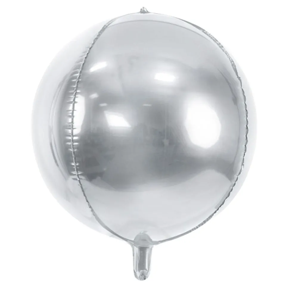 Folieballong Ball Sølv