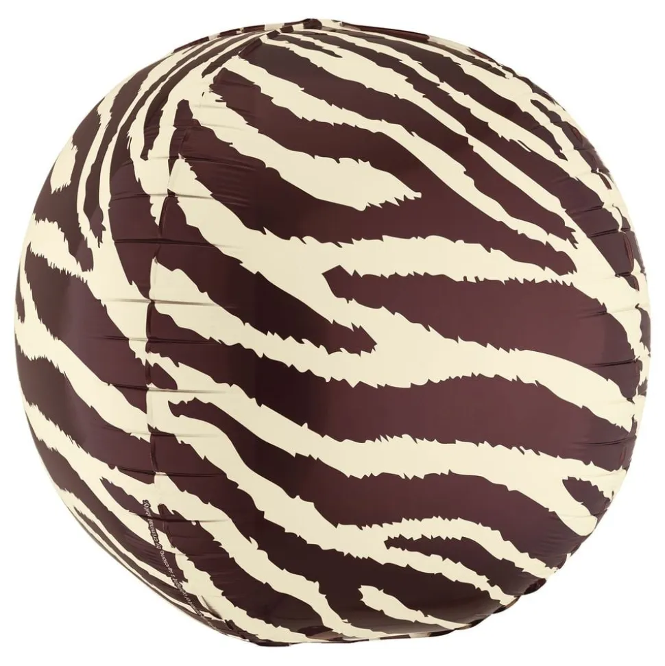 Folieballong Ball Zebra-mønster Stor
