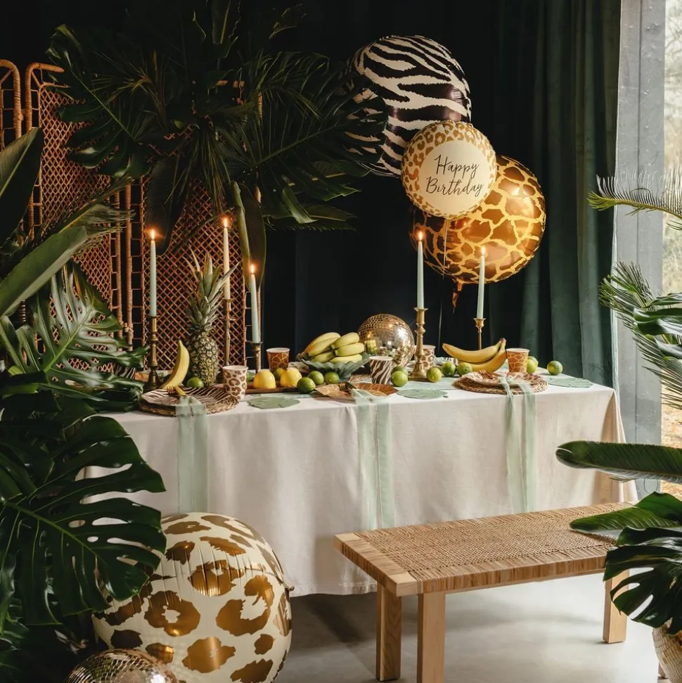 Folieballong Ball Zebra-mønster Stor