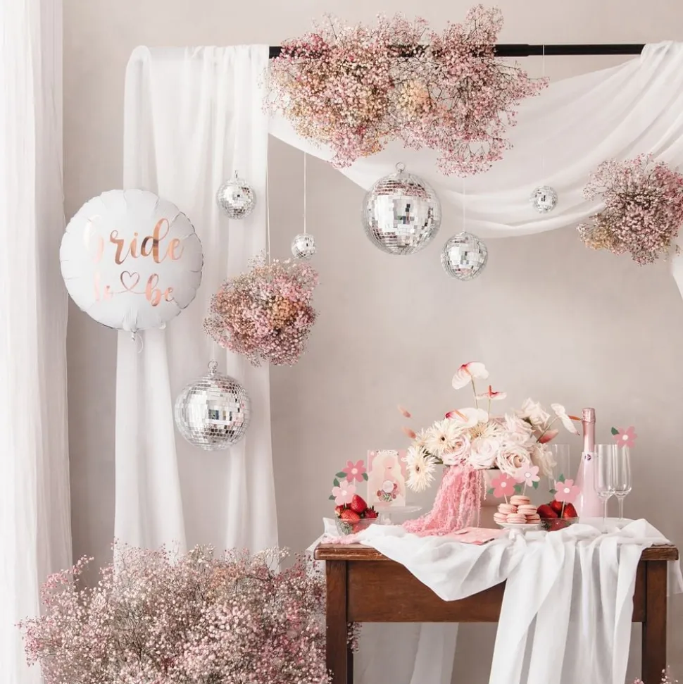 Folieballong Bride Rund Rosé