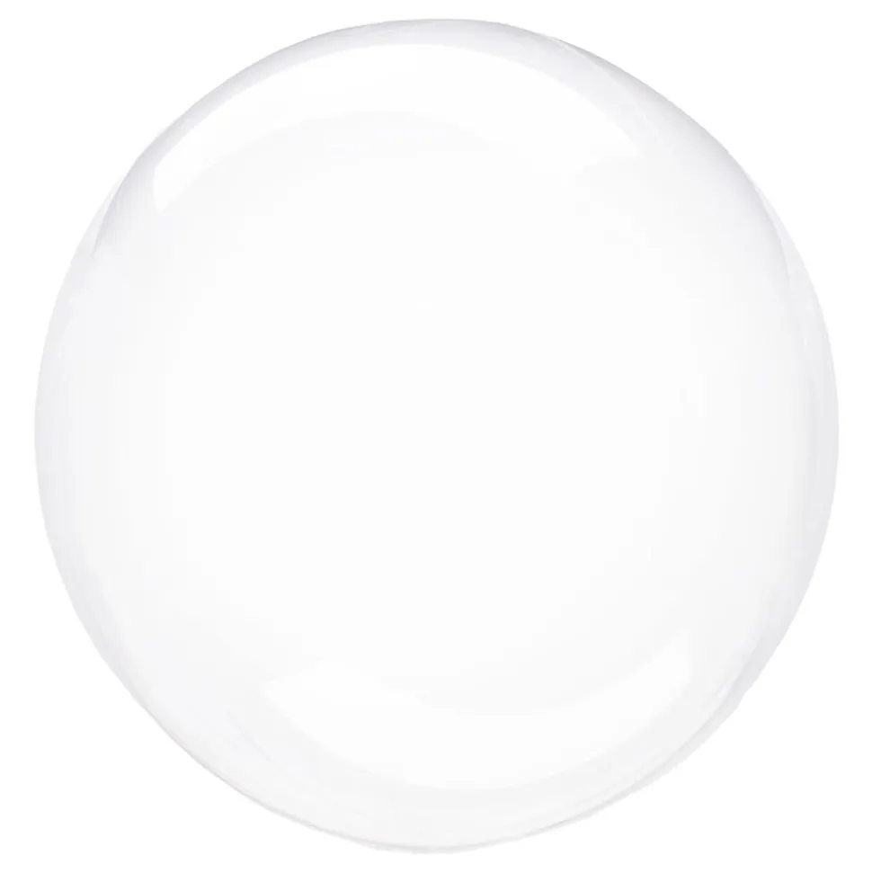 Folieballong Crystal Clear Rund Transparent