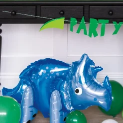 Folieballong Dinosaur Blå