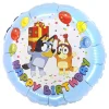 Folieballong Happy Birthday Bluey