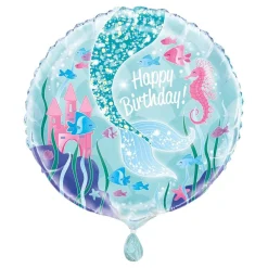 Folieballong Havfrue Happy Birthday