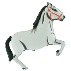 Folieballong Hest Hvit