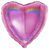 Folieballong Hjerte Glitter Rosa