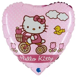 Folieballong Hjerte Hello Kitty