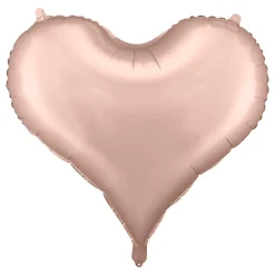 Folieballong Hjerte Roségull