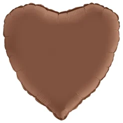 Folieballong Hjerte Sateng Chocolate