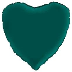 Folieballong Hjerte Sateng Emerald Grønn