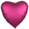 Folieballong Hjerte Silke Granateple