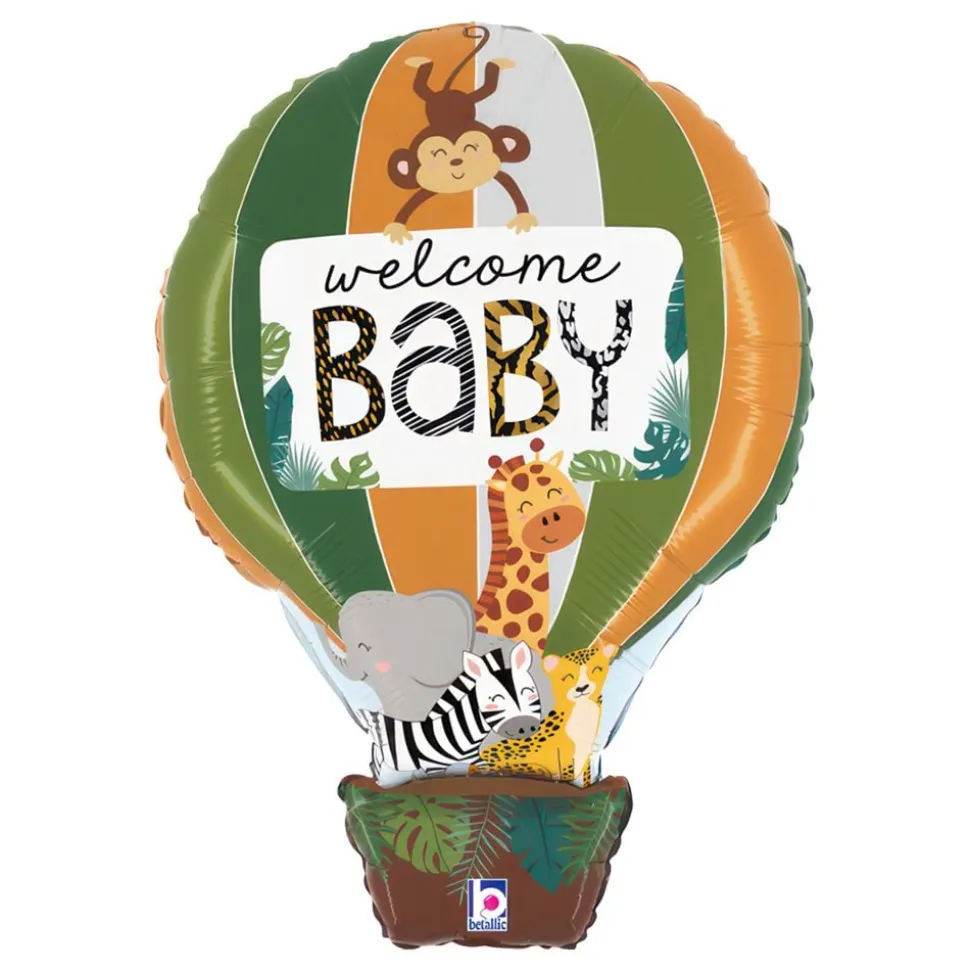 Folieballong Jungel Welcome Baby