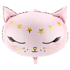 Folieballong Katt Rosa