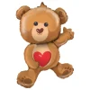 Folieballong Mini Bamse Hjerte