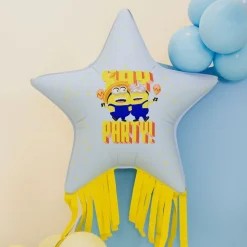 Folieballong Minions Stjerne med Tassles