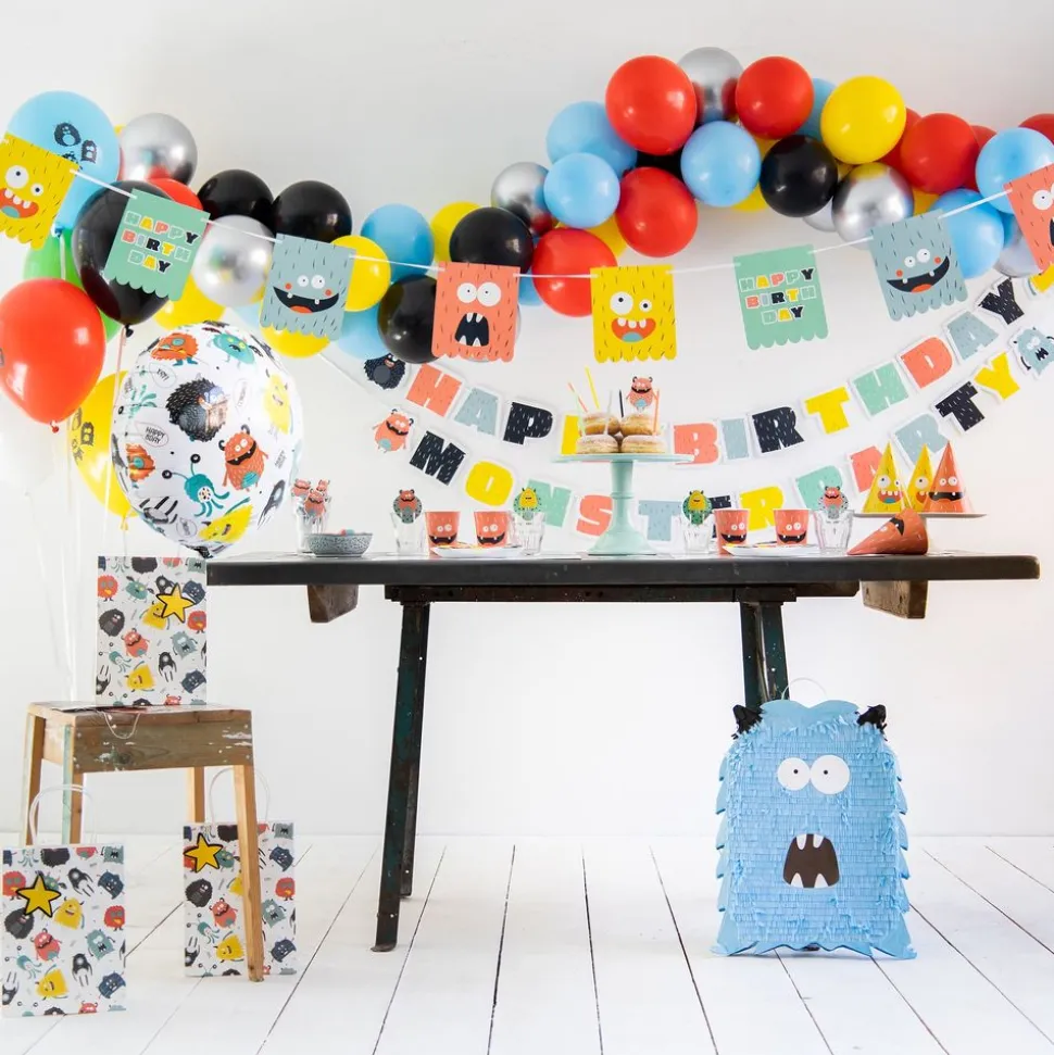 Folieballong Monster Bash Happy Birthday