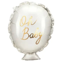 Folieballong Oh Baby Hvit