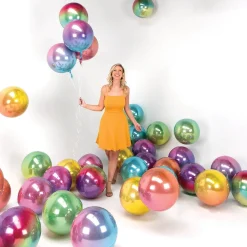 Folieballong Orbz Ombré Regnbuefarget