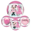Folieballong Orbz 1st Birthday Minni Mus
