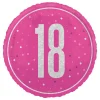 Folieballong 18 Rosa/Sølv