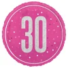 Folieballong 30 Rosa/Sølv