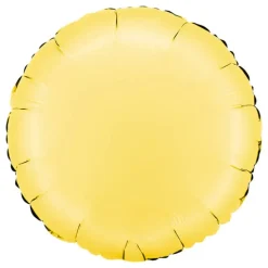 Folieballong Rund Satin Banana Yellow