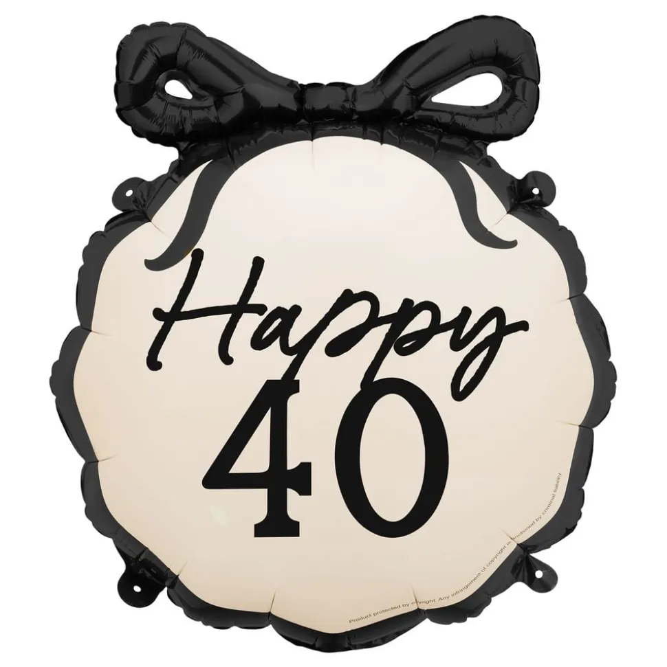 Folieballong Sløyfe Happy 40