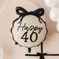 Folieballong Sløyfe Happy 40