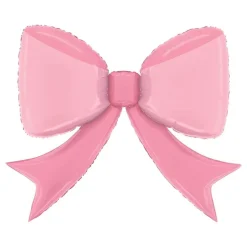 Folieballong Sløyfe Rosa Stor
