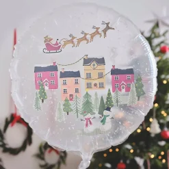 Folieballong Snøkule