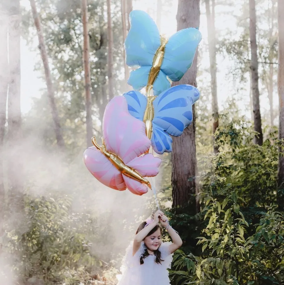 Folieballong Sommerfugl Blå