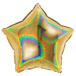 Folieballong Stjerne Glitter Gull